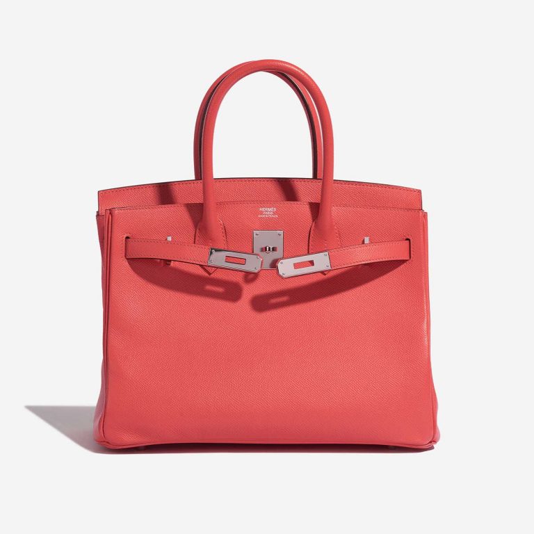 Sac Hermès Birkin 30 Epsom Rouge Pivoine Orange Front Open | Vendez votre sac de créateur sur Saclab.com