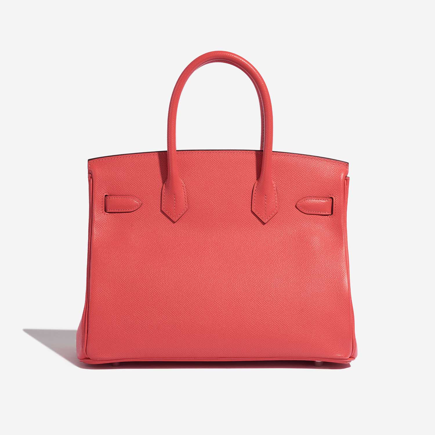 Pre-owned Hermès bag Birkin 30 Epsom Rouge Pivoine Orange Back | Sell your designer bag on Saclab.com