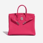 Pre-owned Hermès bag Birkin HSS 35 Taurillon Clemence Rose Extreme / Rose Pourpre Rose Front Open | Sell your designer bag on Saclab.com