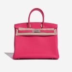 Pre-owned Hermès bag Birkin HSS 35 Taurillon Clemence Rose Extreme / Rose Pourpre Rose Front Velt | Sell your designer bag on Saclab.com