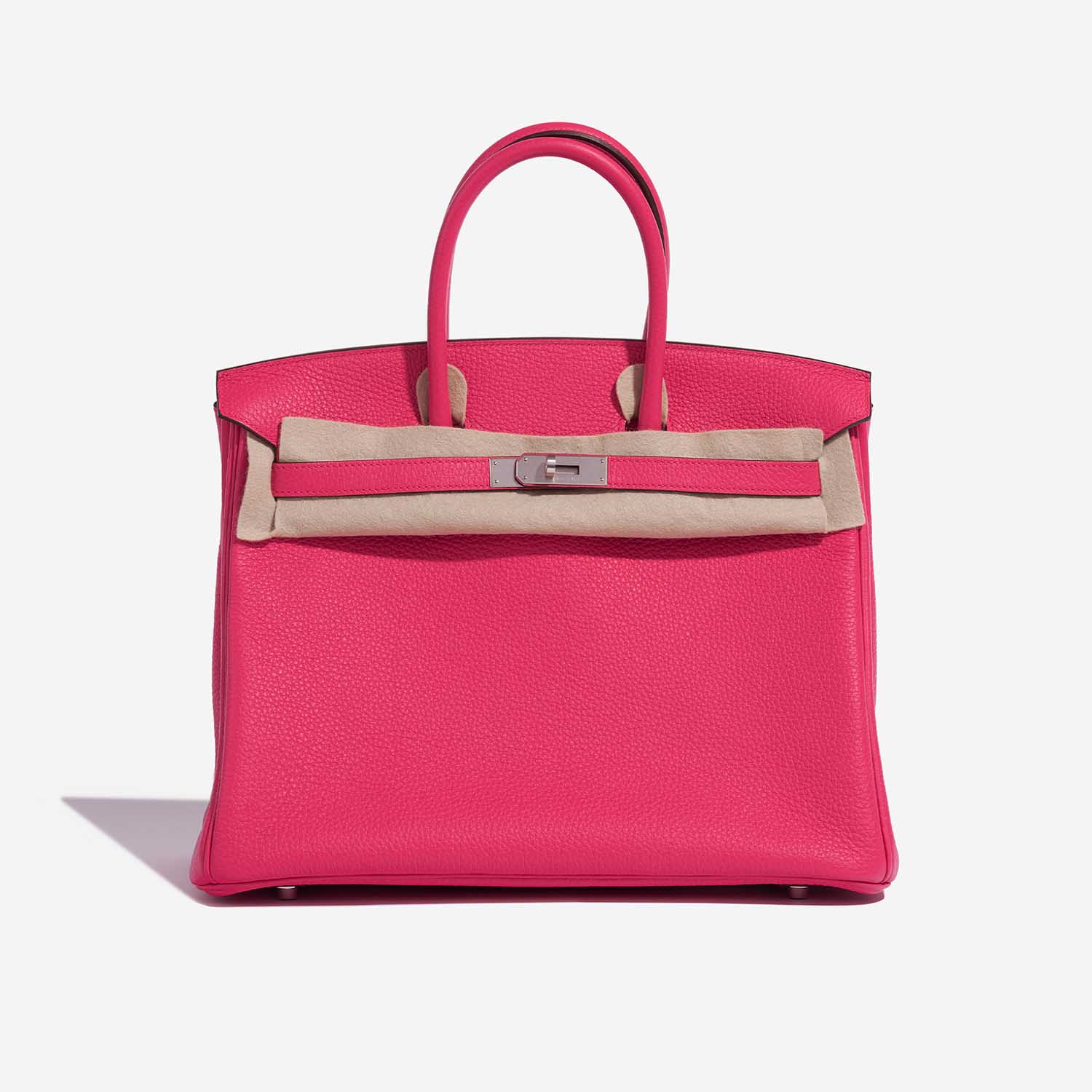 Gebrauchte Hermès Tasche Birkin HSS 35 Taurillon Clemence Rose Extreme / Rose Pourpre Rose Front Velt | Verkaufen Sie Ihre Designer-Tasche auf Saclab.com