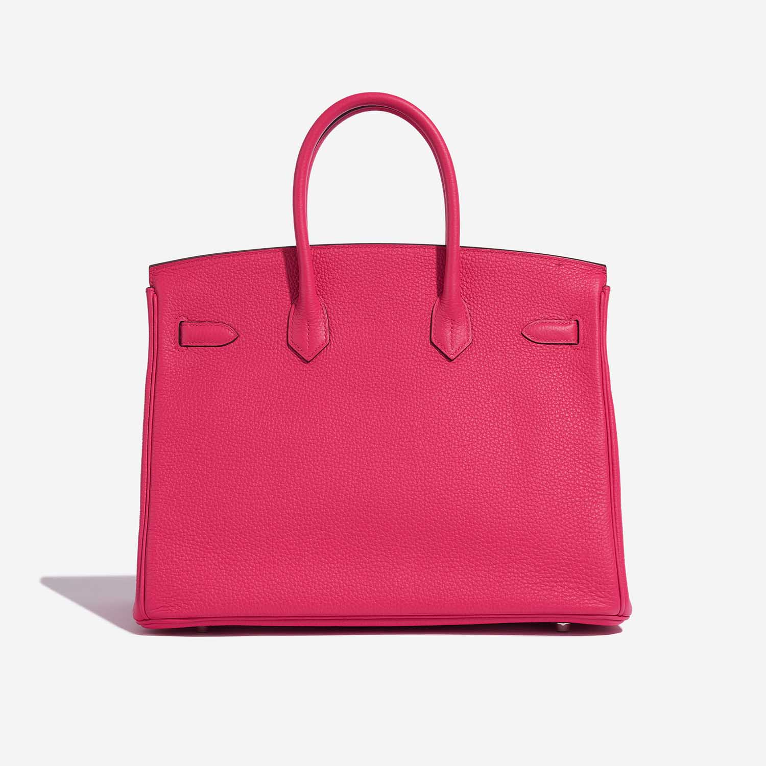 Pre-owned Hermès bag Birkin HSS 35 Taurillon Clemence Rose Extreme / Rose Pourpre Rose Back | Sell your designer bag on Saclab.com