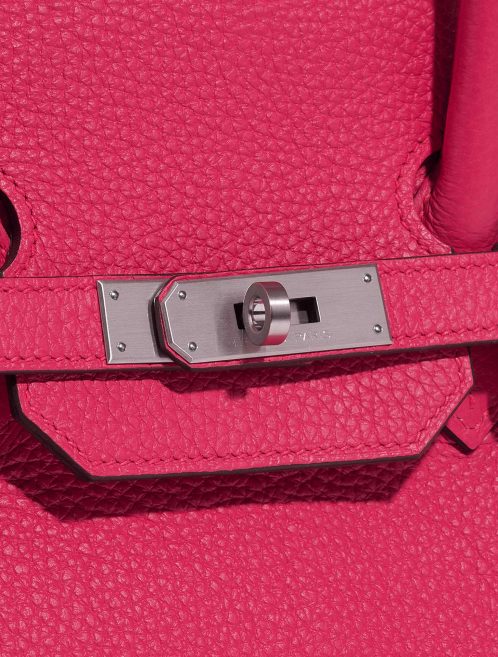 Pre-owned Hermès bag Birkin HSS 35 Taurillon Clemence Rose Extreme / Rose Pourpre Rose Closing System | Sell your designer bag on Saclab.com