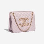 Pre-owned Chanel bag 19 Camera Bag Calf Lavender Pink Side Front | Sell your designer bag on Saclab.com