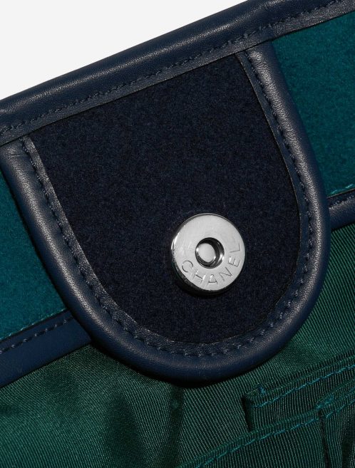 Sac Chanel d'occasion Deauville Large Wool Blue / Turquoise Closing System | Vendez votre sac de créateur sur Saclab.com