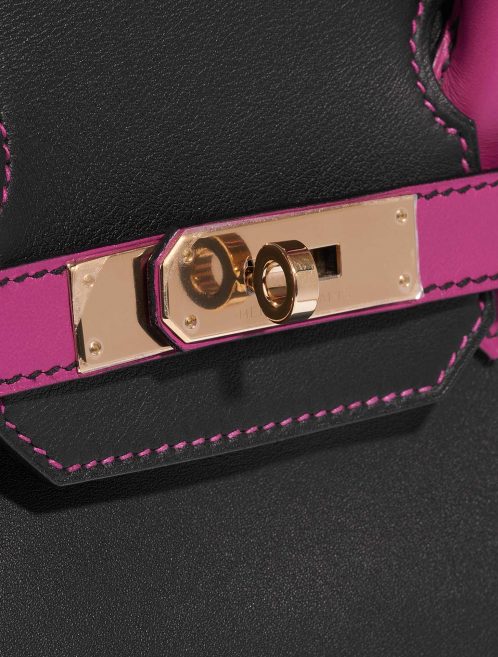 Sac Hermès Birkin HSS 30 Swift Noir / Rose Pourpe Noir, Rose Système de fermeture | Vendez votre sac de créateur sur Saclab.com
