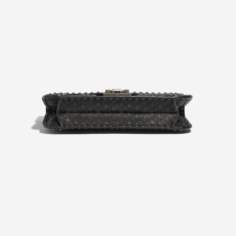 Pre-owned Dior bag Addict Medium Calf / Suede Black Black Bottom | Sell your designer bag on Saclab.com