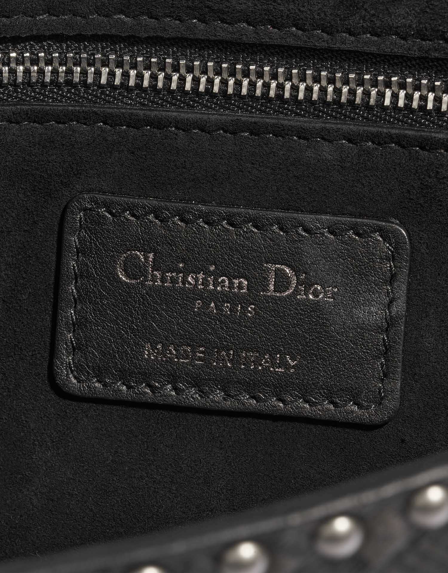 Pre-owned Dior bag Addict Medium Calf / Suede Black Black Logo | Sell your designer bag on Saclab.com