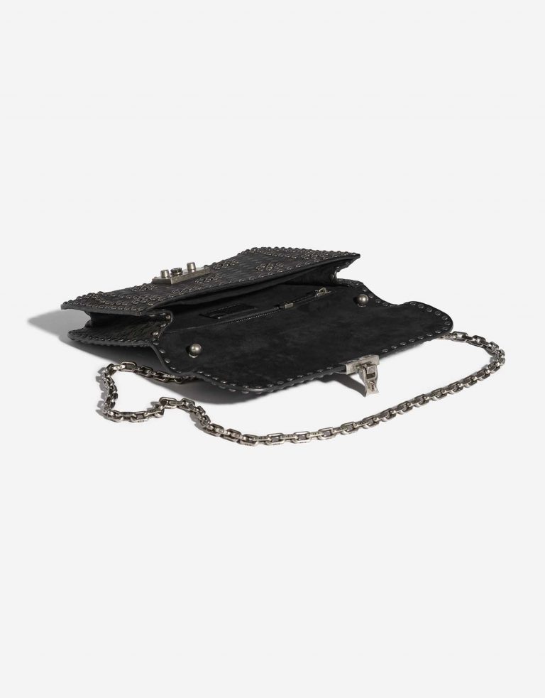 Pre-owned Dior bag Addict Medium Calf / Suede Black Black Inside | Sell your designer bag on Saclab.com