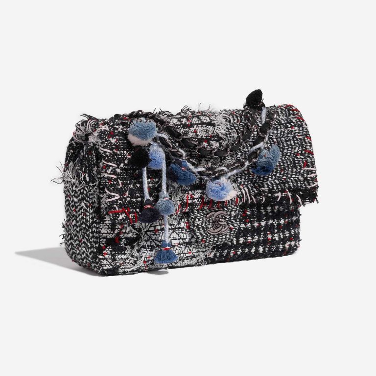 Sac Chanel d'occasion Timeless Medium Tweed Black / White / Red Black, White Side Front | Vendez votre sac de créateur sur Saclab.com