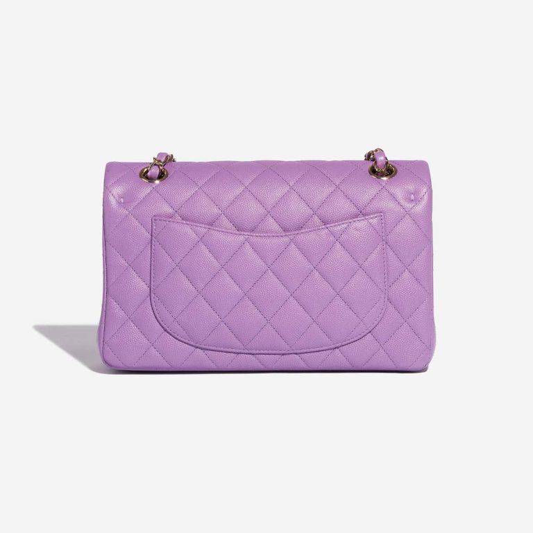 Pre-owned Chanel bag Timeless Small Caviar Violet Violet Back | Sell your designer bag on Saclab.com