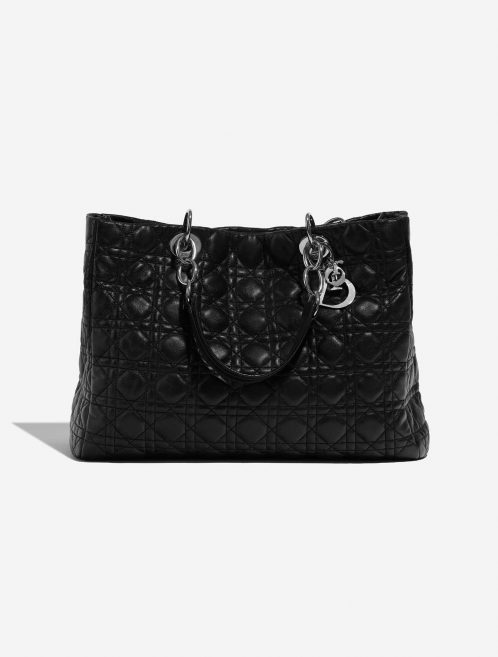 Pre-owned Dior bag Shopper Lamb Black Black Front | Sell your designer bag on Saclab.com