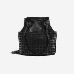 Pre-owned Chanel bag Bucket Bag Mesh / Calf Black Black Front | Sell your designer bag on Saclab.com