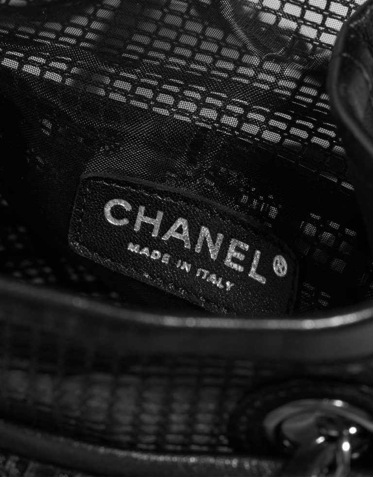 Pre-owned Chanel bag Bucket Bag Mesh / Calf Black Black Logo | Sell your designer bag on Saclab.com