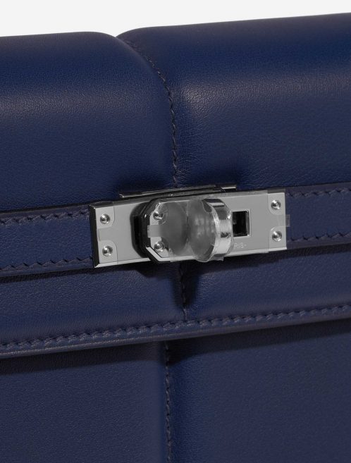 Sac Hermès d'occasion Kelly Padded 25 Swift Bleu saphir Closing System | Vendez votre sac de créateur sur Saclab.com