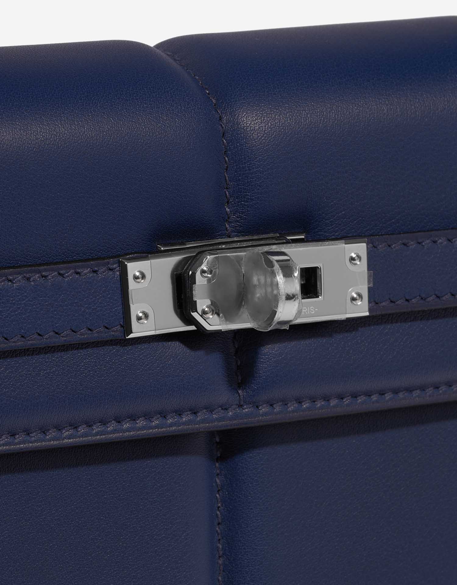 Hermes　Kelly Padded bag 25　Sellier　Blue saphir　Swift leather　Silver hardware
