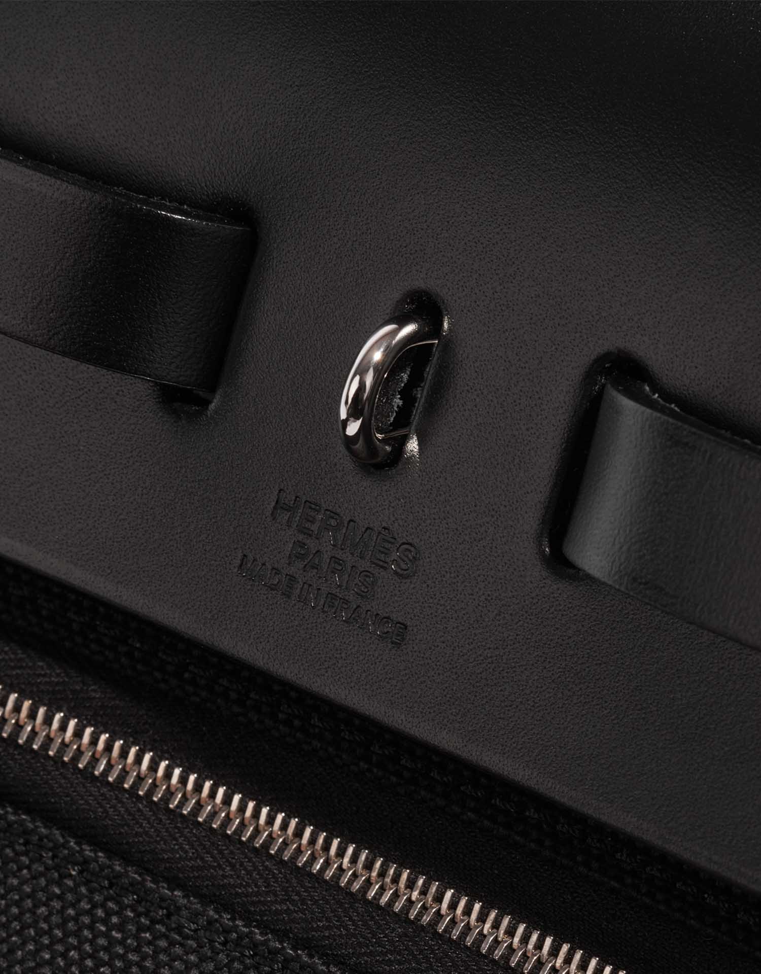 Hermès Herbag Zip 31 In Ecru Viking Quadrille Canvas And Hunter