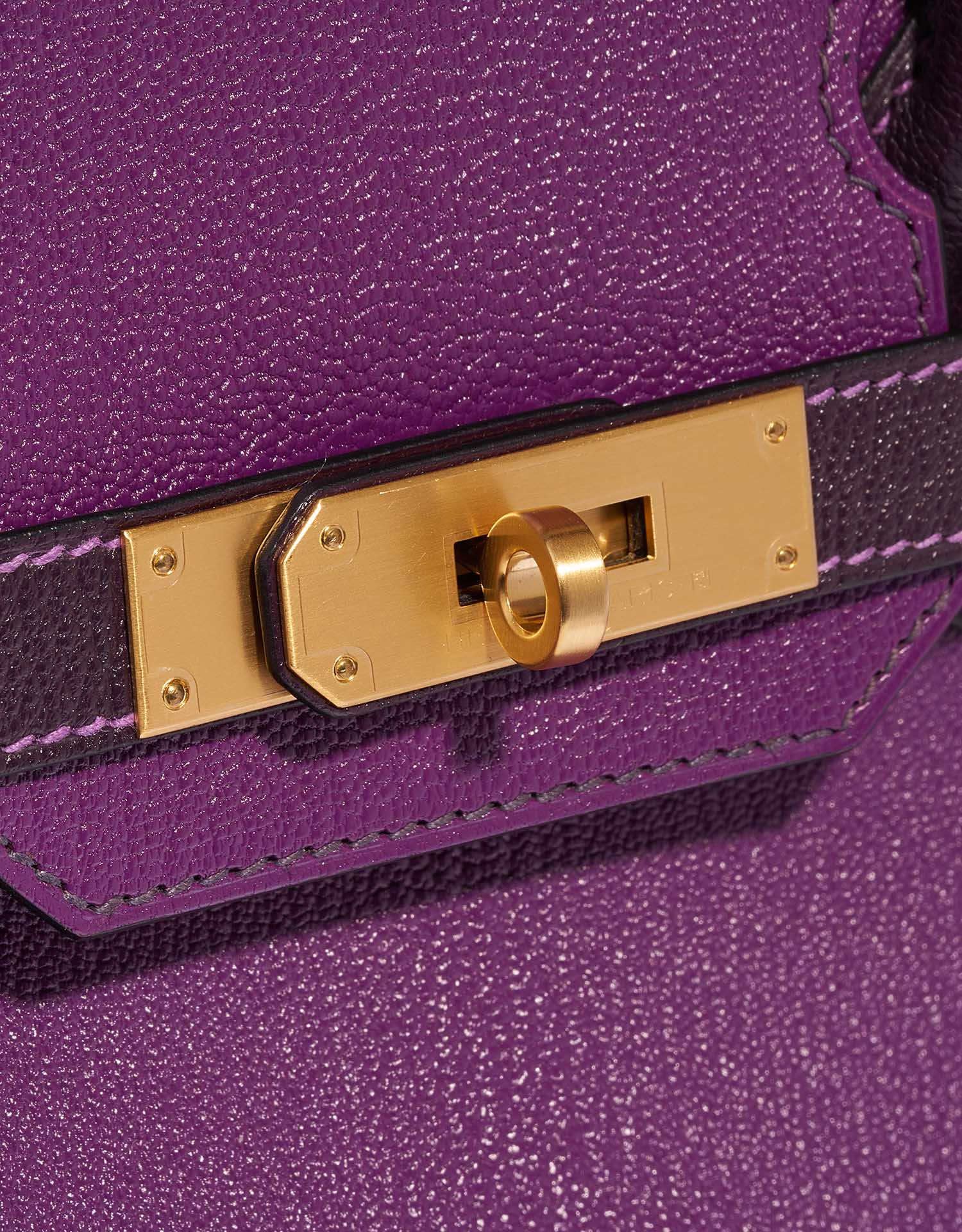 Gebrauchte Hermès Tasche Birkin HSS 30 Chèvre Mysore Anémone / Raisin Violet Closing System | Verkaufen Sie Ihre Designer-Tasche auf Saclab.com