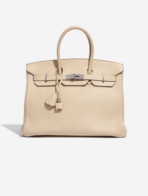 Pre-owned Hermès bag Birkin 35 Togo Parchemin Beige Front | Sell your designer bag on Saclab.com