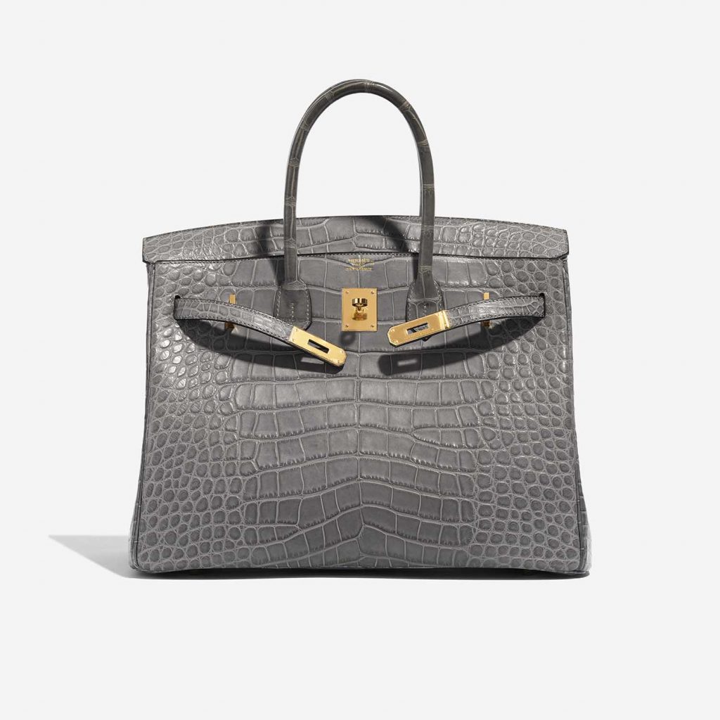 Hermès Birkin 35 Matte Alligator Graphite | SACLÀB