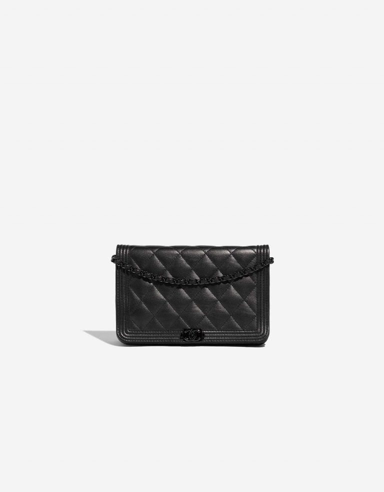 Pre-owned Chanel bag WOC Caviar SO Black Black Front | Sell your designer bag on Saclab.com