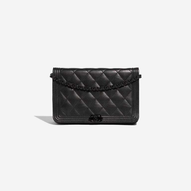 Pre-owned Chanel bag WOC Caviar SO Black Black Front | Sell your designer bag on Saclab.com