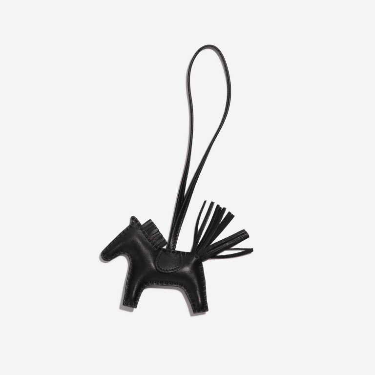 Pre-owned Hermès bag Rodeo PM Milo Lamb SO Black Black Front | Sell your designer bag on Saclab.com