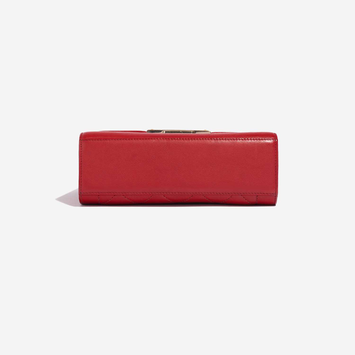 Pre-owned Chanel Tasche Flap Bag Handle Lammleder Red Red Bottom | Verkaufen Sie Ihre Designer-Tasche auf Saclab.com