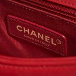 Pre-owned Chanel bag Flap Bag Handle Lamb Red Red Logo | Sell your designer bag on Saclab.com