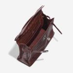 Pre-owned Hermès bag Kelly Pochette Alligator Bourgogne Red Inside | Sell your designer bag on Saclab.com