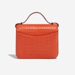 Pre-owned Hermès bag Constance 18 Matte Alligator Orange Poppy Orange Back | Sell your designer bag on Saclab.com