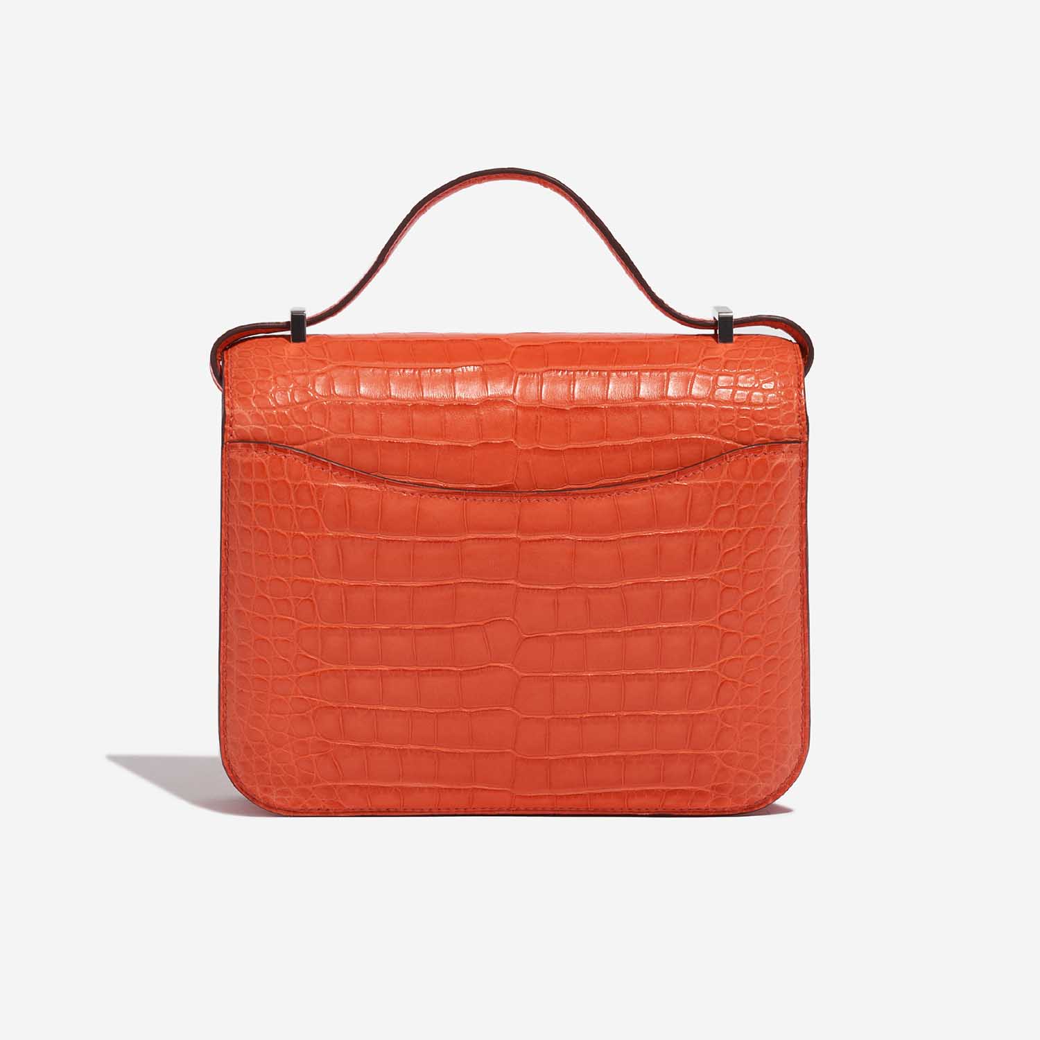 Sac Hermès d'occasion Constance 18 Matte Alligator Orange Poppy Orange Back | Vendez votre sac de créateur sur Saclab.com