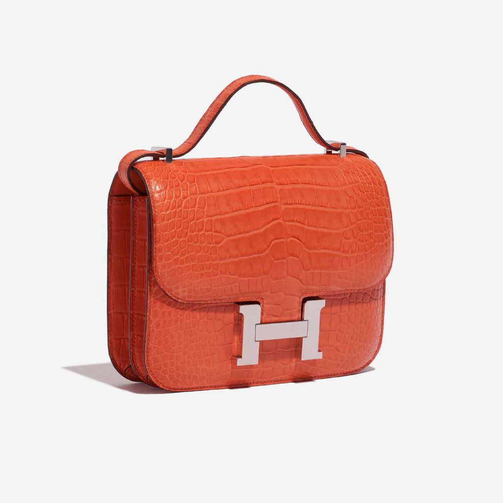 Hermès Constance 18 Matte Alligator Orange Poppy | SACLÀB