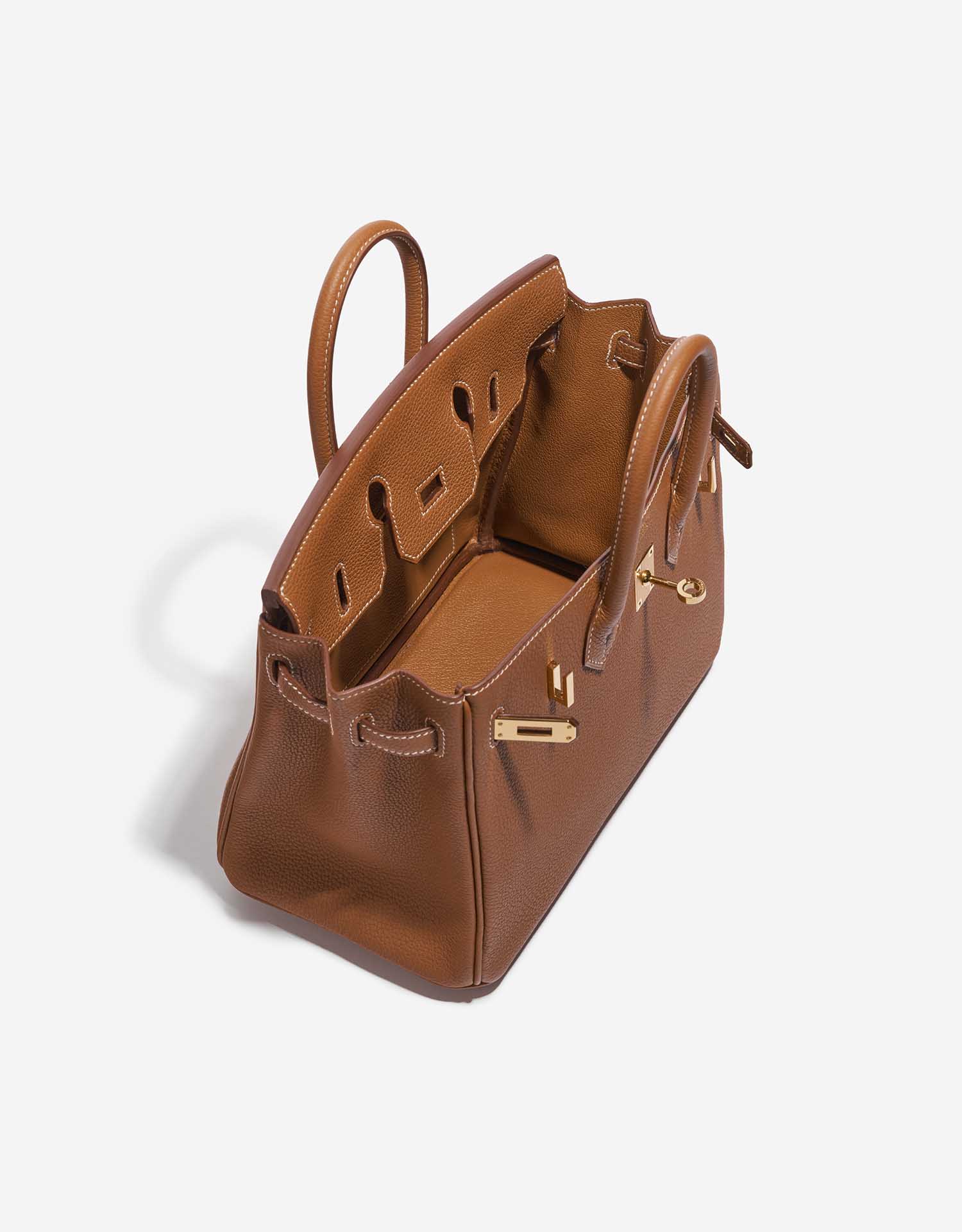 Hermès Birkin 25 bag, in Togo leather, Mushroom color Pa…
