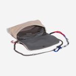 Pre-owned Chanel bag Boy Old Medium Fabric Beige Beige Inside | Sell your designer bag on Saclab.com