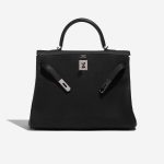 Pre-owned Hermès bag Kelly 35 Togo Black Black Front Open | Sell your designer bag on Saclab.com