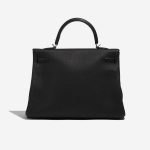 Pre-owned Hermès bag Kelly 35 Togo Black Black Back | Sell your designer bag on Saclab.com