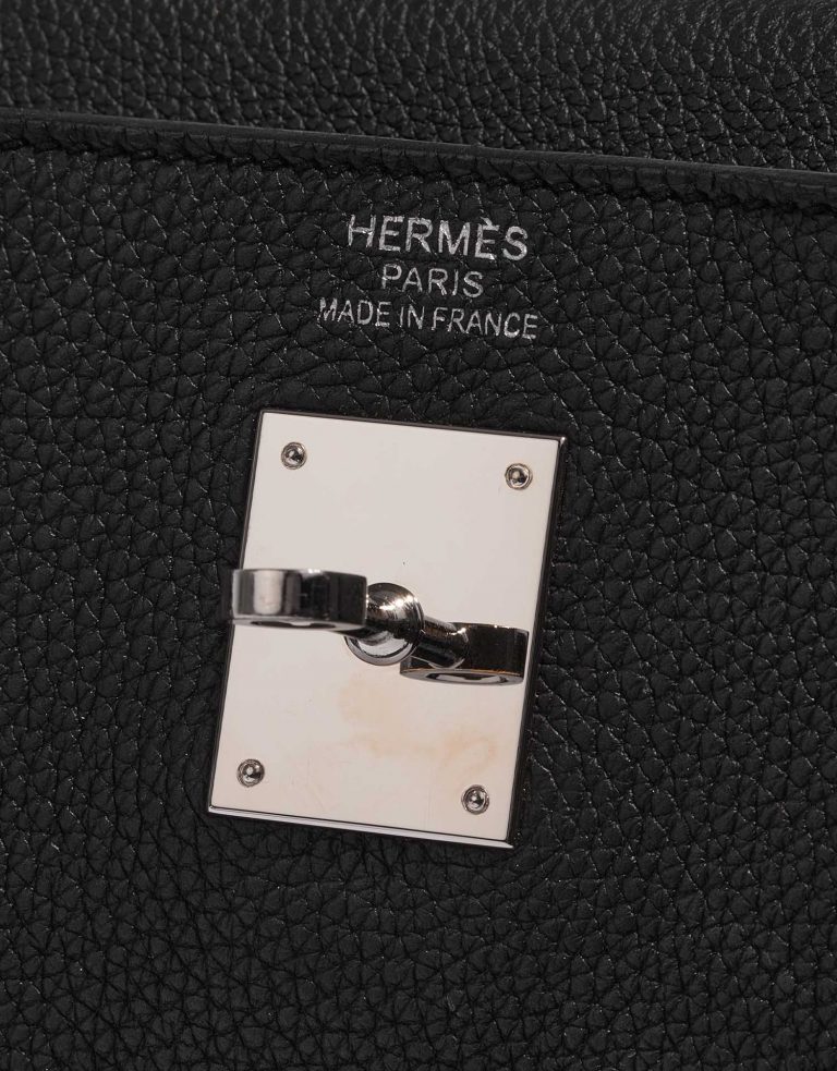 Pre-owned Hermès bag Kelly 35 Togo Black Black Logo | Sell your designer bag on Saclab.com