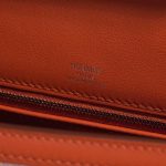 Pre-owned Hermès bag Kelly 28 Toile Quadrille / Swift Terre Battue / Mauve Sylvestre / Blanc Red, Rose, White Logo | Sell your designer bag on Saclab.com