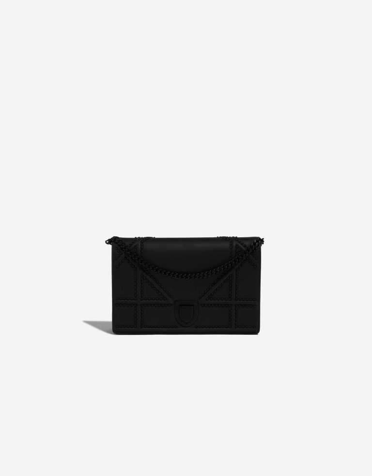 Pre-owned Dior bag Diorama WOC Calf So Black Black Front | Sell your designer bag on Saclab.com