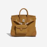 Pre-owned Hermès bag Birkin Cargo 25 Toile Goeland / Veau Swift Desert / Sesame Brown Front Open | Sell your designer bag on Saclab.com