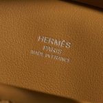 Pre-owned Hermès bag Birkin Cargo 25 Toile Goeland / Veau Swift Desert / Sesame Brown Logo | Sell your designer bag on Saclab.com