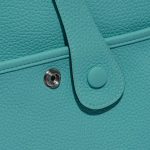 Pre-owned Hermès bag Evelyne 29 Taurillon Clemence Blue Lagon Blue Closing System | Sell your designer bag on Saclab.com