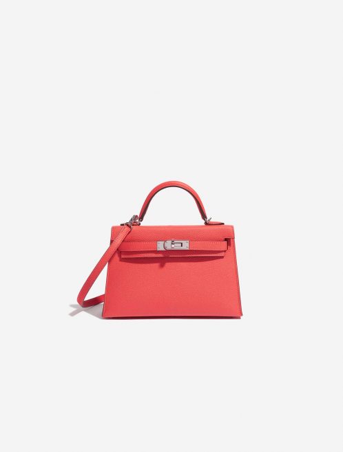 Sac Hermès d'occasion Kelly Mini Epsom Limited Edition Verso Rose Jaipur / Rouge Vif Rose Front | Vendez votre sac de créateur sur Saclab.com
