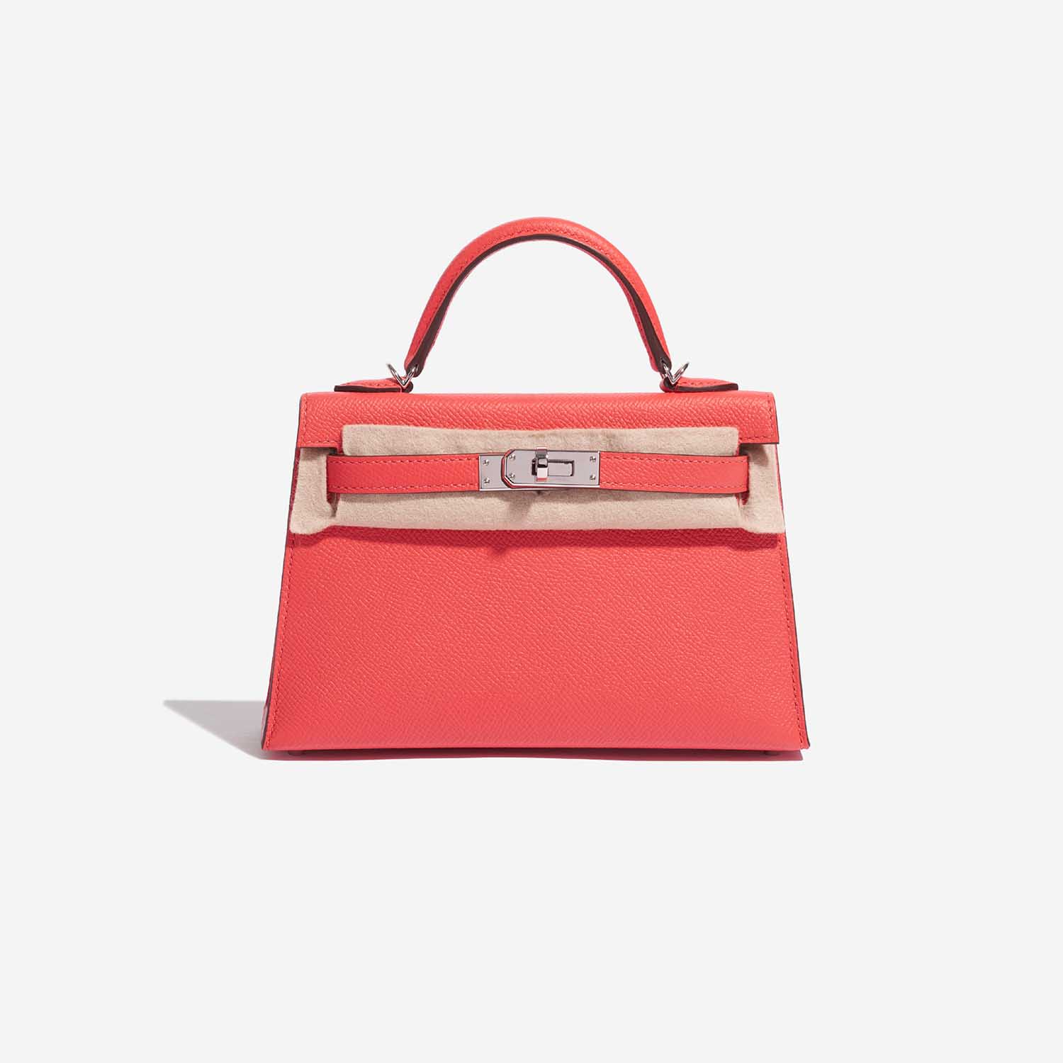 Gebrauchte Hermès Tasche Kelly Mini Epsom Limited Edition Verso Rose Jaipur / Rouge Vif Rose Front Velt | Verkaufen Sie Ihre Designer-Tasche auf Saclab.com