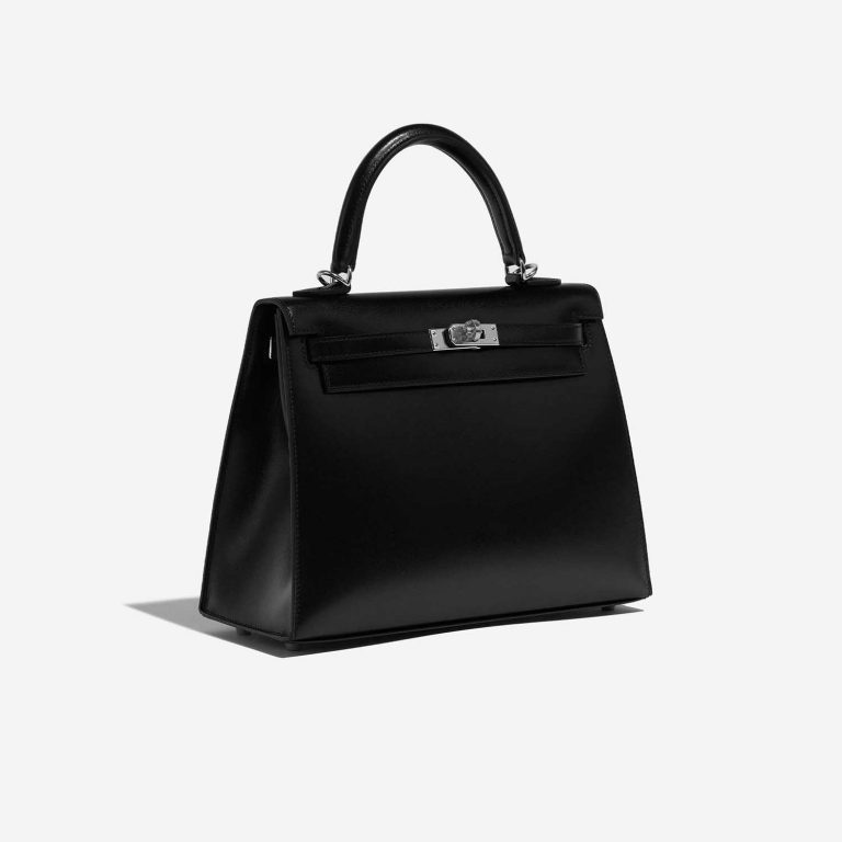 Pre-owned Hermès bag Kelly 25 Box Black Black Side Front | Sell your designer bag on Saclab.com