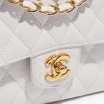 Pre-owned Chanel bag Timeless Medium Caviar White White Closing System | Sell your designer bag on Saclab.com