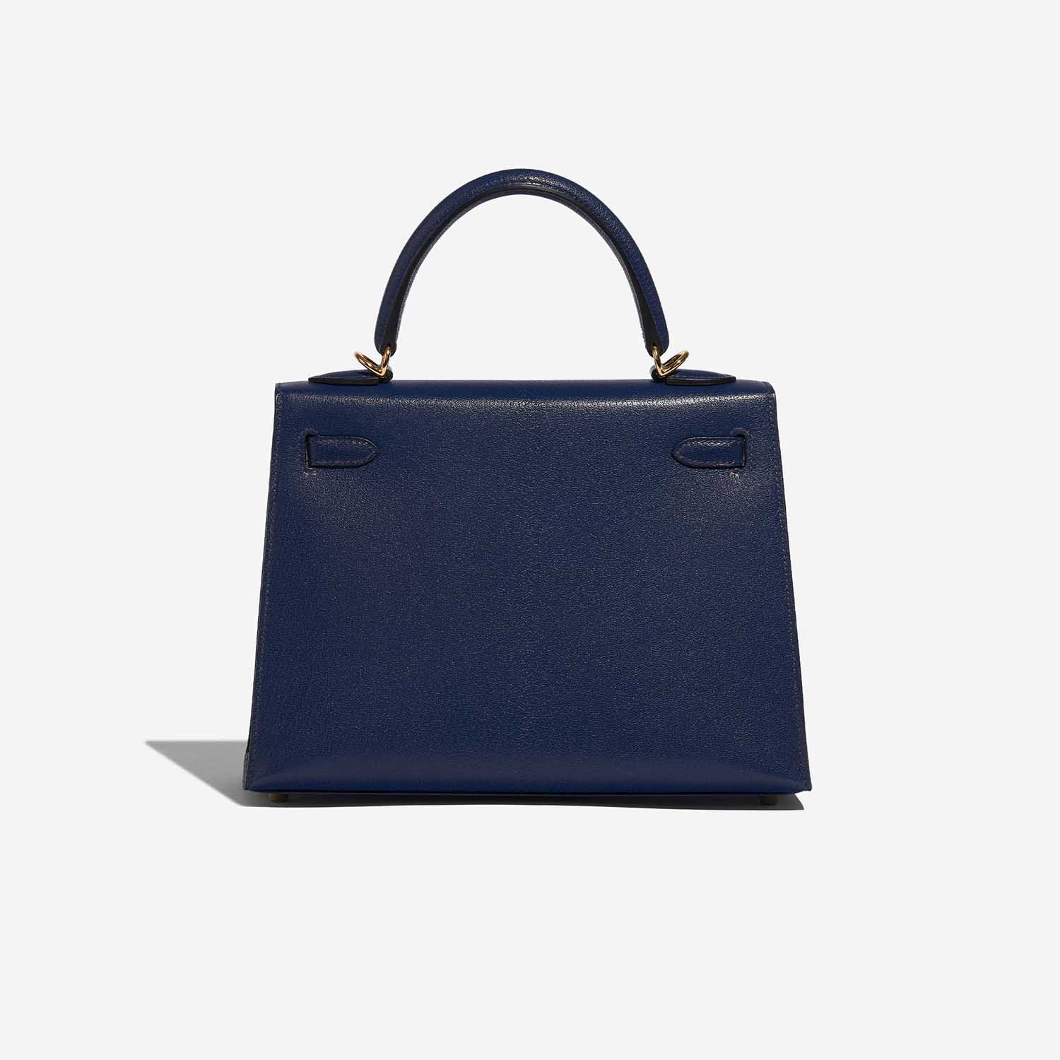 Gebrauchte Hermès Tasche Kelly 25 Chèvre Chamkila Blau Saphirblau Zurück | Verkaufen Sie Ihre Designer-Tasche auf Saclab.com
