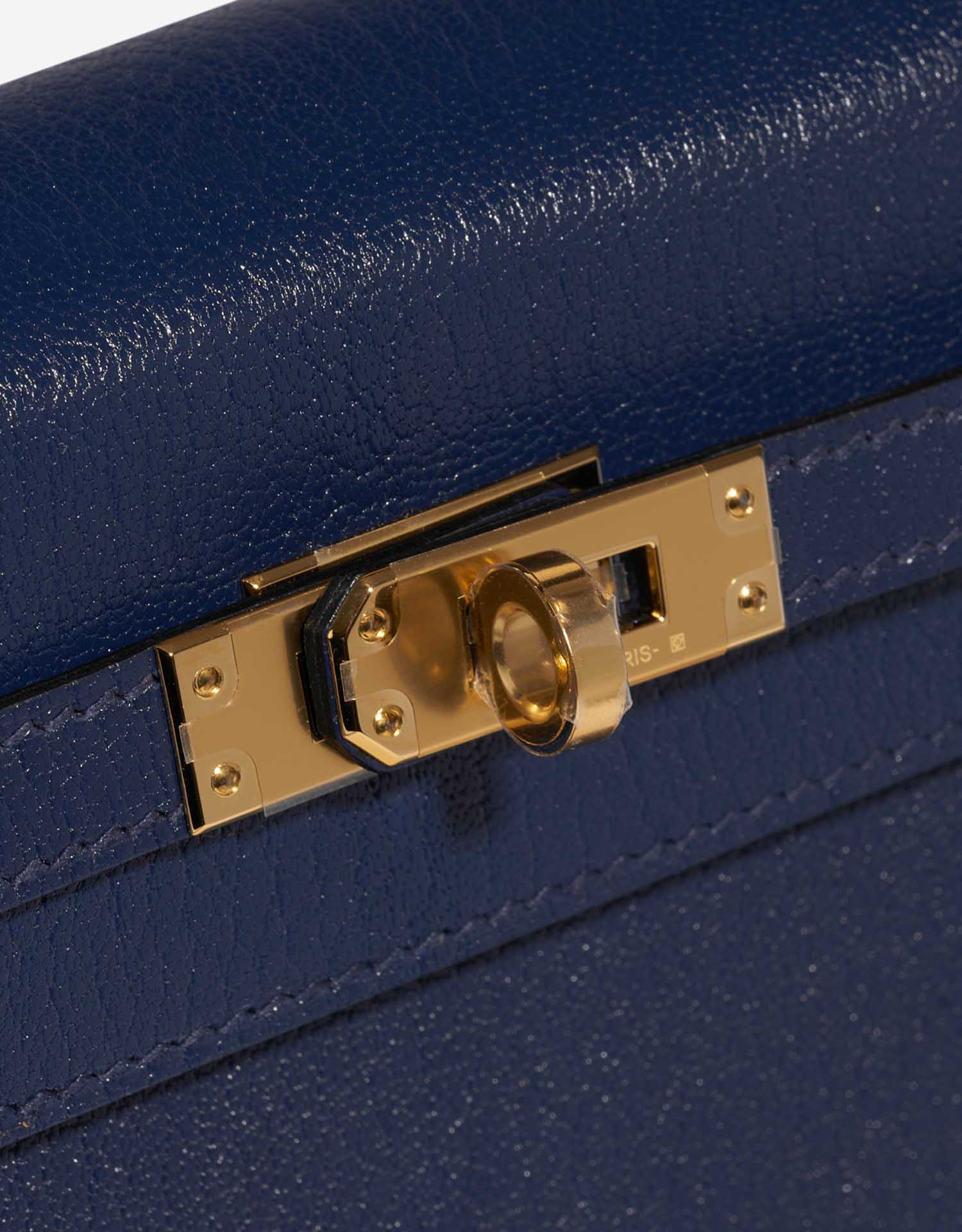 Gebrauchte Hermès Tasche Kelly 25 Chèvre Chamkila Blau Saphirblau Verschluss-System | Verkaufen Sie Ihre Designer-Tasche auf Saclab.com