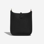 Pre-owned Hermès bag Evelyne 16 Taurillon Clemence Black Black Back | Sell your designer bag on Saclab.com